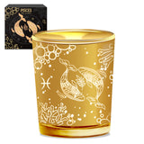 Pisces Zodiac Candle Holder Gold Candle Holder