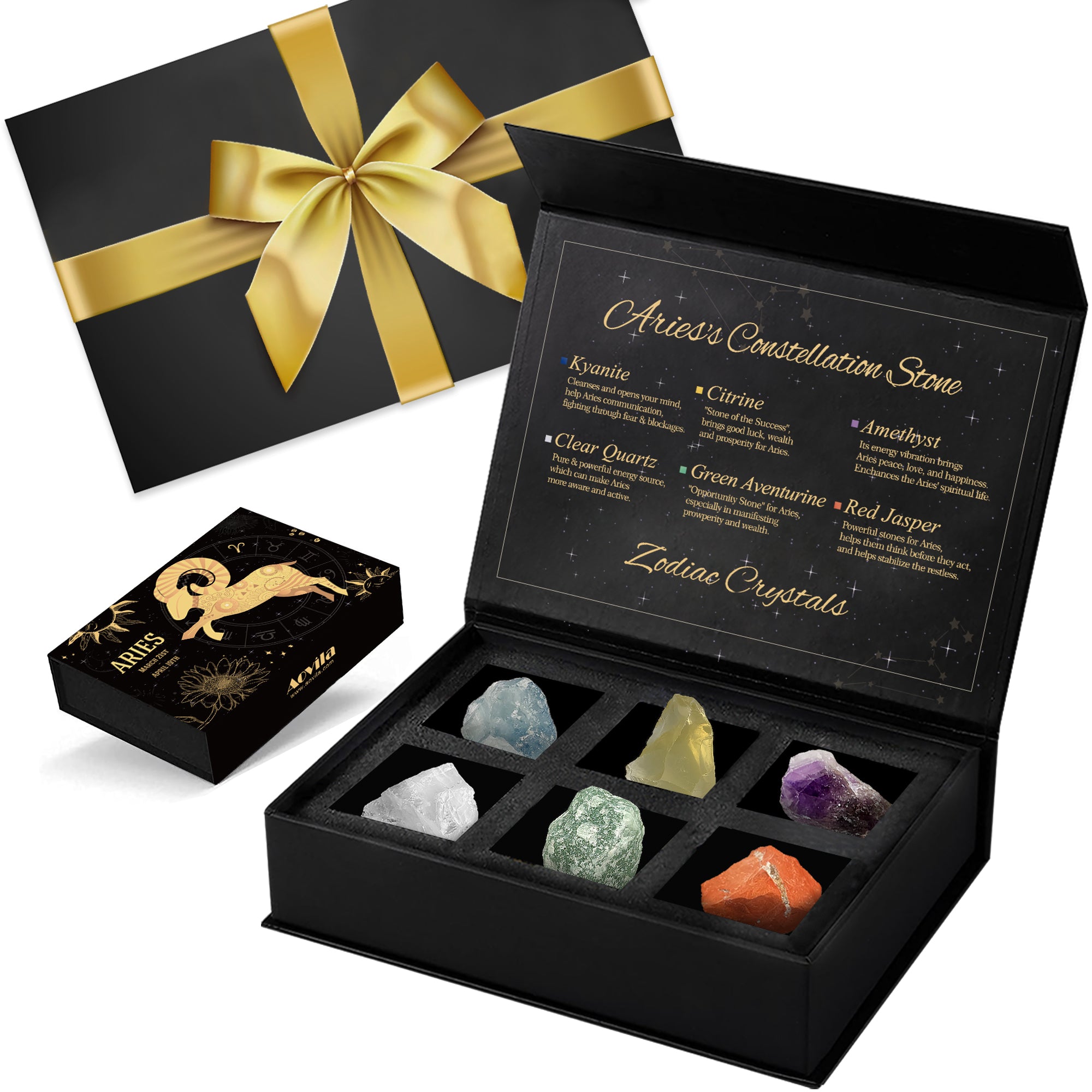 Aries Crystals Set with Gift Wrap