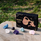 Aquarius Zodiac Crystals Gift Set