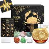 Cancer Zodiac Crystals & Candle Holder Gift Set