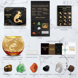 Capricorn Zodiac Crystals & Candle Holder Gift Set