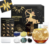 Sagittarius Zodiac Crystals & Candle Holder Gift Set
