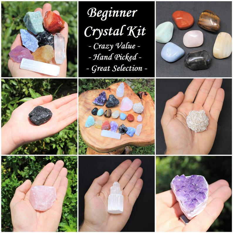 Beginners Crystal Kit 20pcs Healing Crystals and Stones