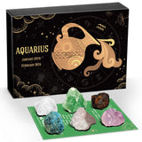 Aquarius Zodiac Crystals Gift Set
