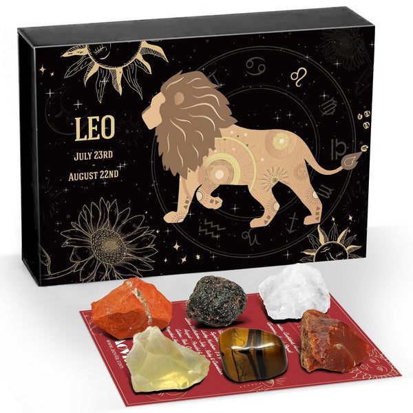 Leo Birthday Gift: Zodiac Crystal Gift Box | AOVILA