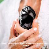 AOVILA Natural Black Obsidian Raw Crystals 1.6-2"