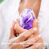 AOVILA Natural Amethyst Raw Crystals 1.6-2"