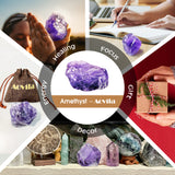 AOVILA Natural Amethyst Raw Crystals 1.6-2"