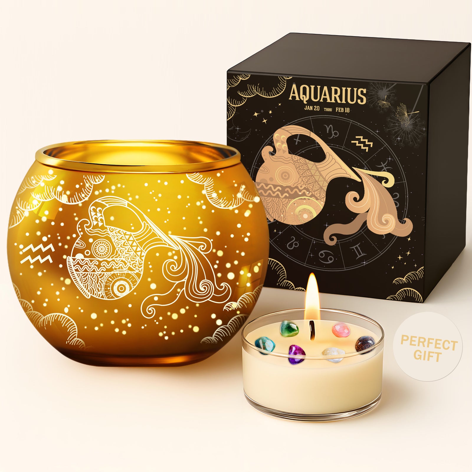 Aquarius Candles